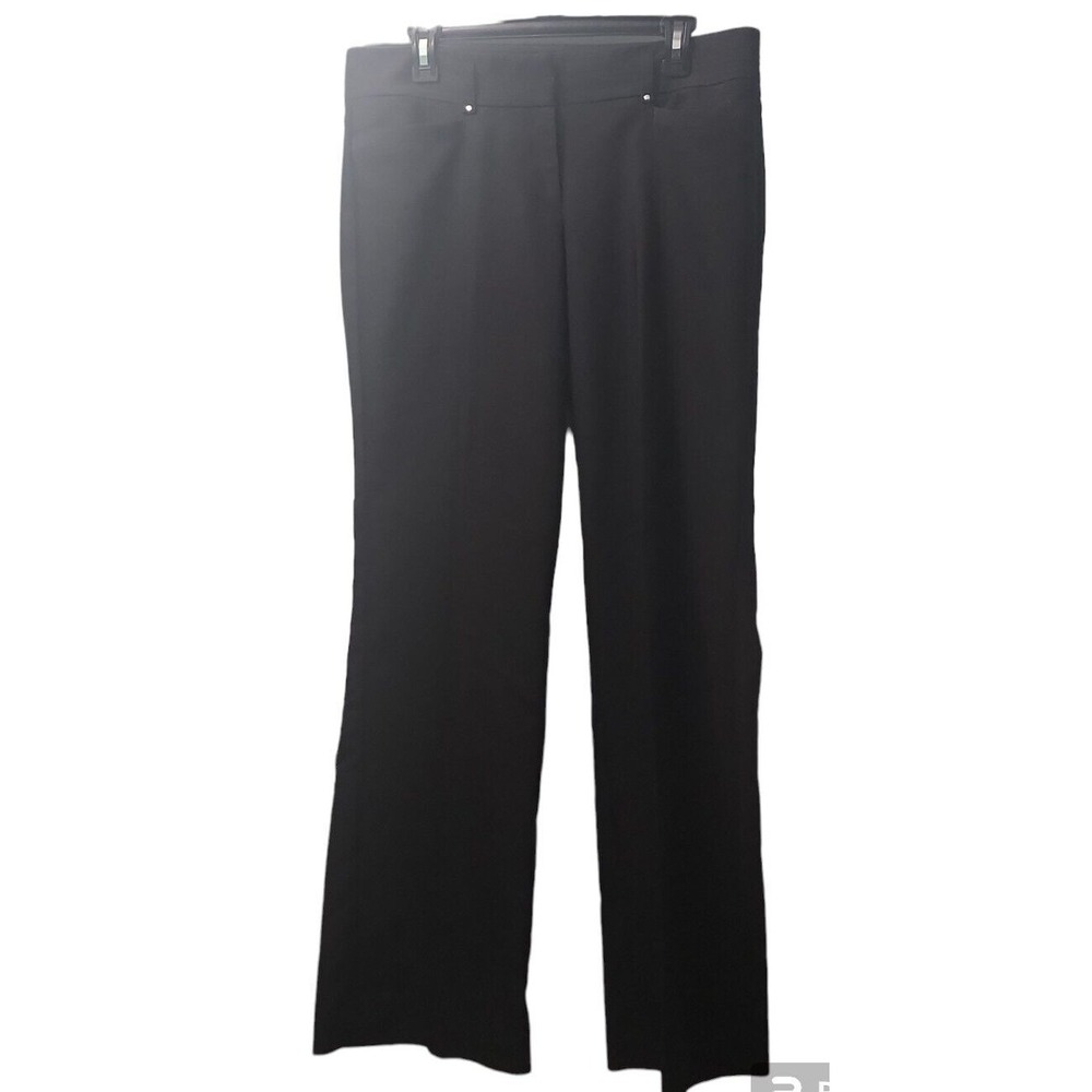 Dress Pants Black Career‎ Trousers Rhinestone Accents Business Casual